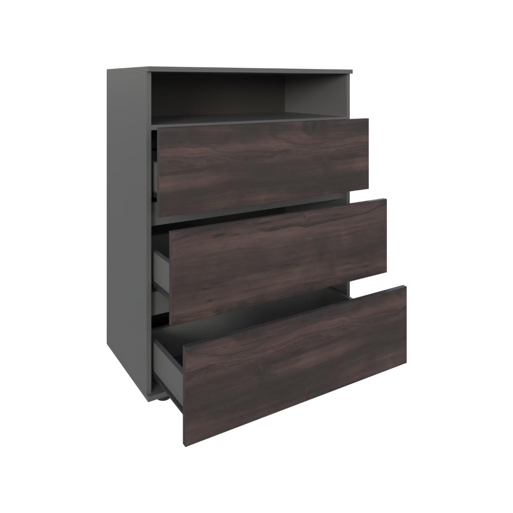 Organizador Apina, Wengue, con Cuatro Cajones Deslizables ZF