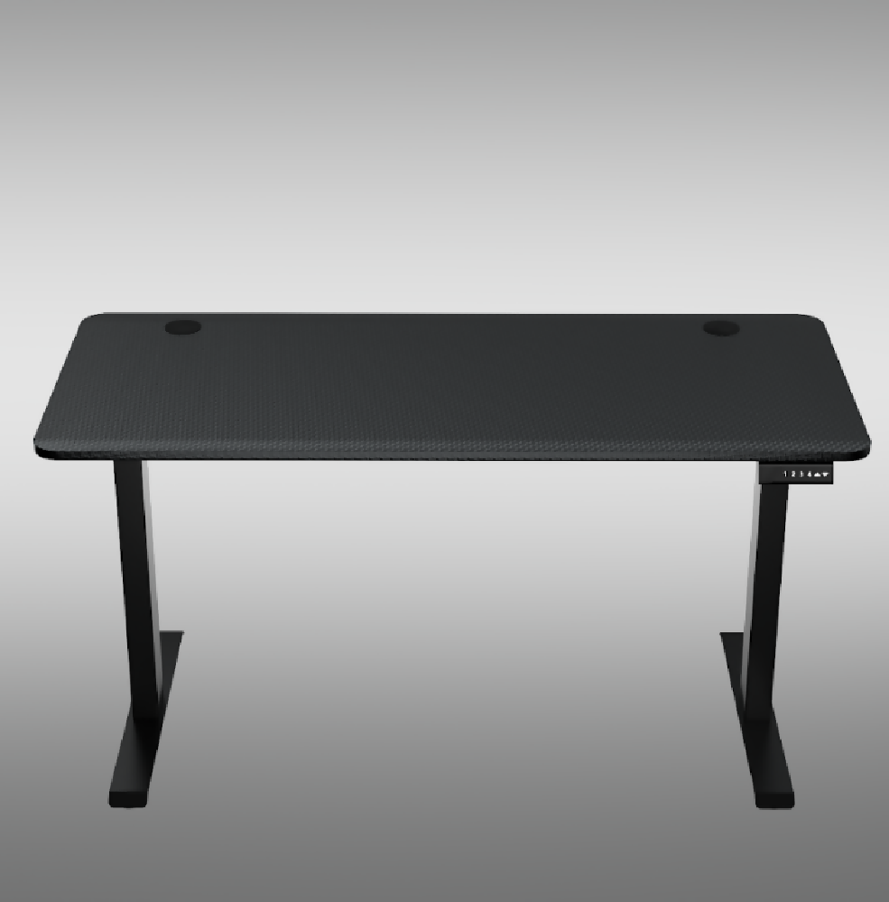 Escritorio Versus Ajustable Eléctrico Negro Fibra 140x60