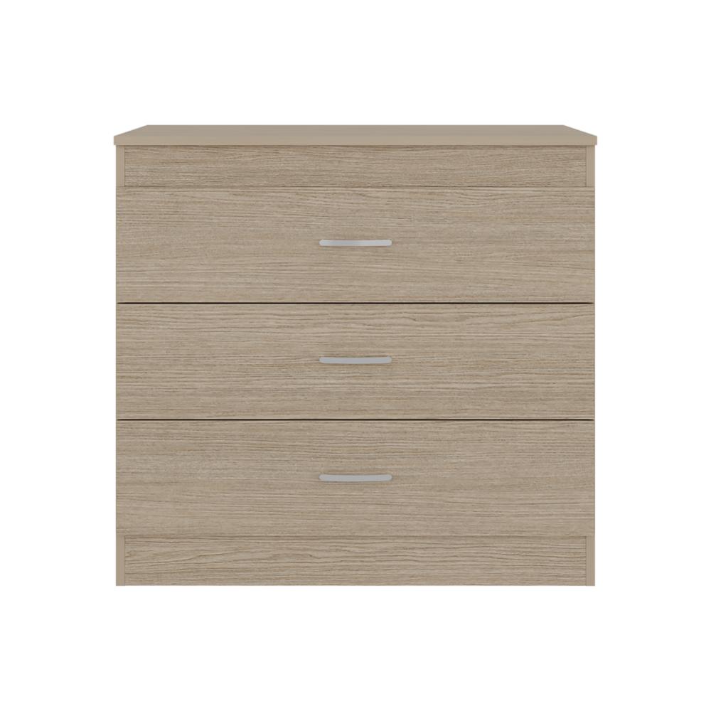 Organizador Conor, Cartagena y Blanco, con Tres Cajones Organizadores y Manijas Metálicas