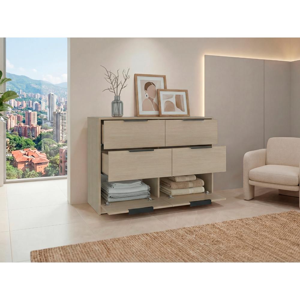 Organizador Wesley, Cartagena y Blanco, con Cuatro Cajones