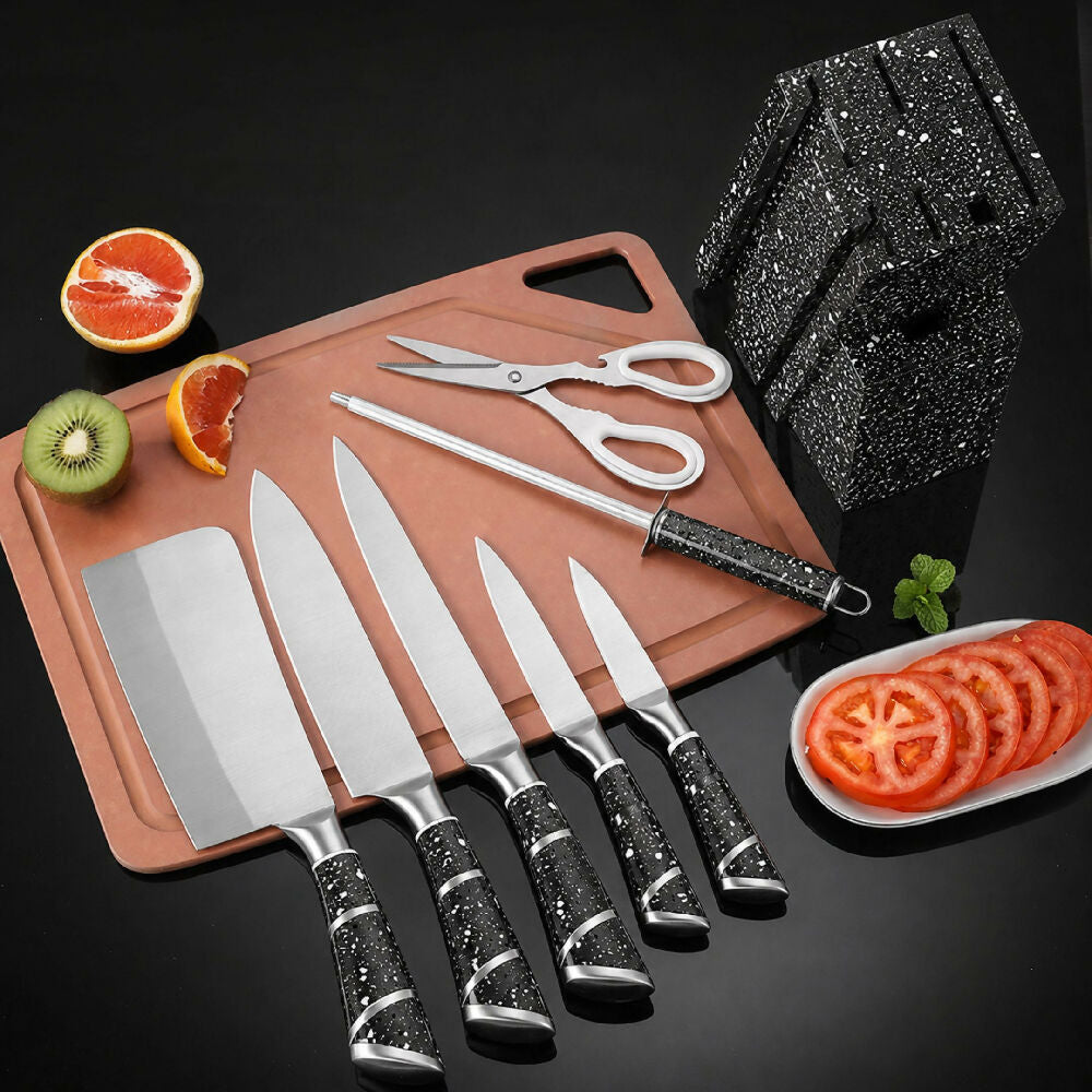 Juego De Cuchillos De Cocina 8 Pzas Acero Inoxidable HP-4002