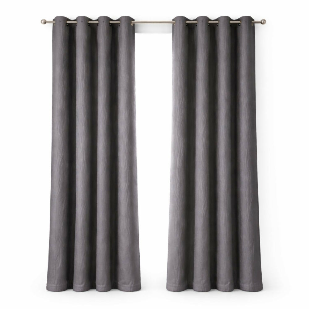 Cortinas jacquard blackout gris