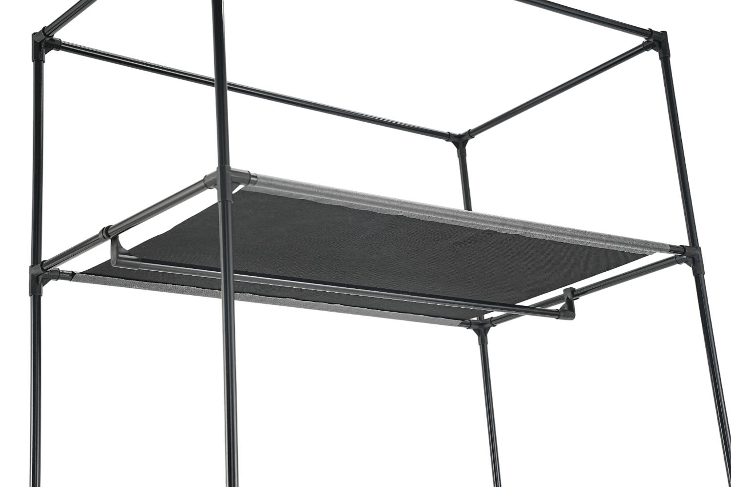 Closet Organizador Tuco, Negro, De tela, con espacio para organizar ropa