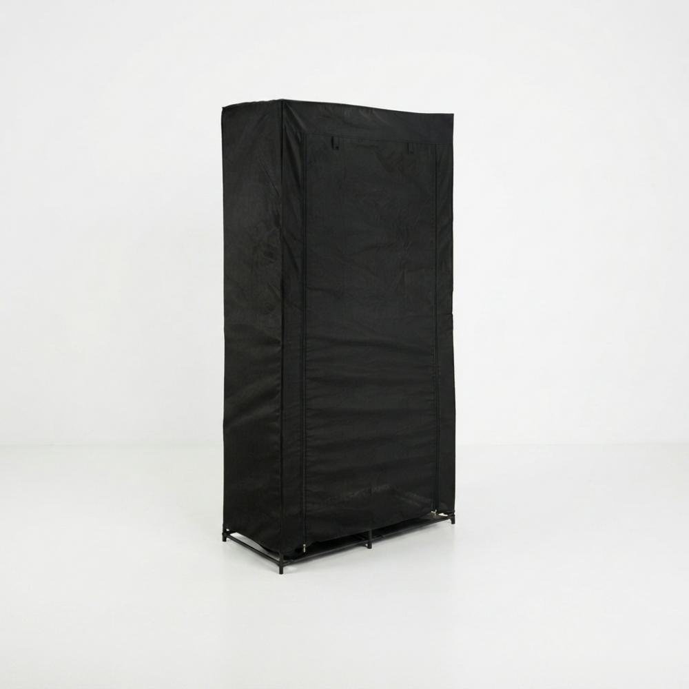 Closet Organizador Ena, Negro, En tela con variedad de entrepaños