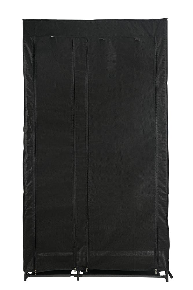 Closet Organizador Dono, Negro,  con variedad de entrepaños en tela