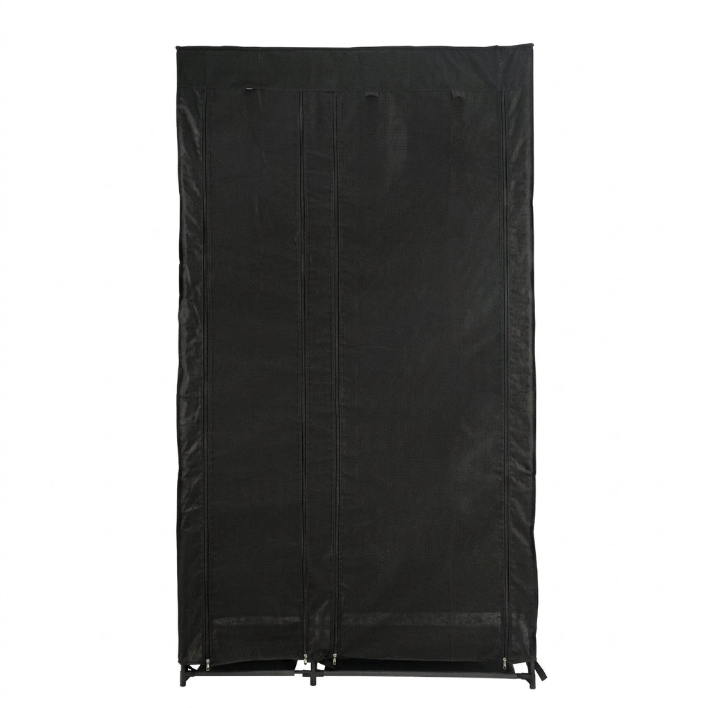 Closet Organizador Dono, Negro,  con variedad de entrepaños en tela
