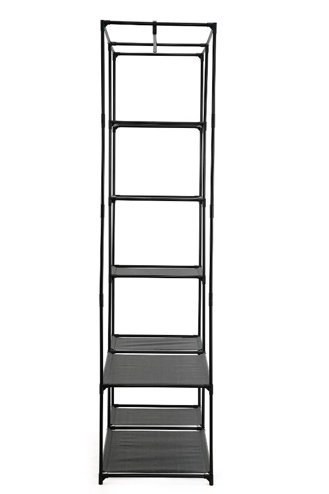 Closet Organizador Dono, Negro,  con variedad de entrepaños en tela