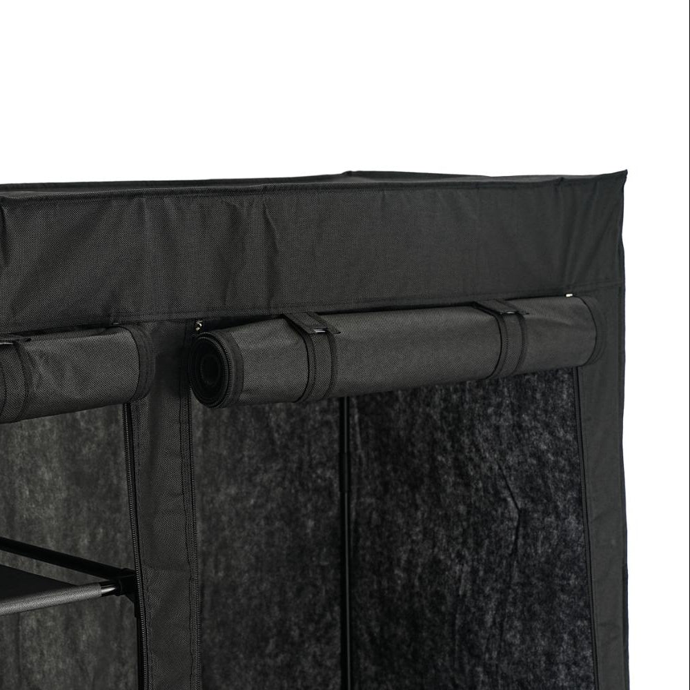 Closet Organizador Dono, Negro,  con variedad de entrepaños en tela