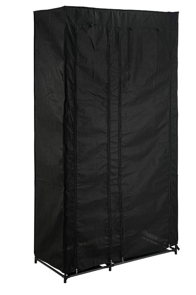 Closet Organizador Dono, Negro,  con variedad de entrepaños en tela