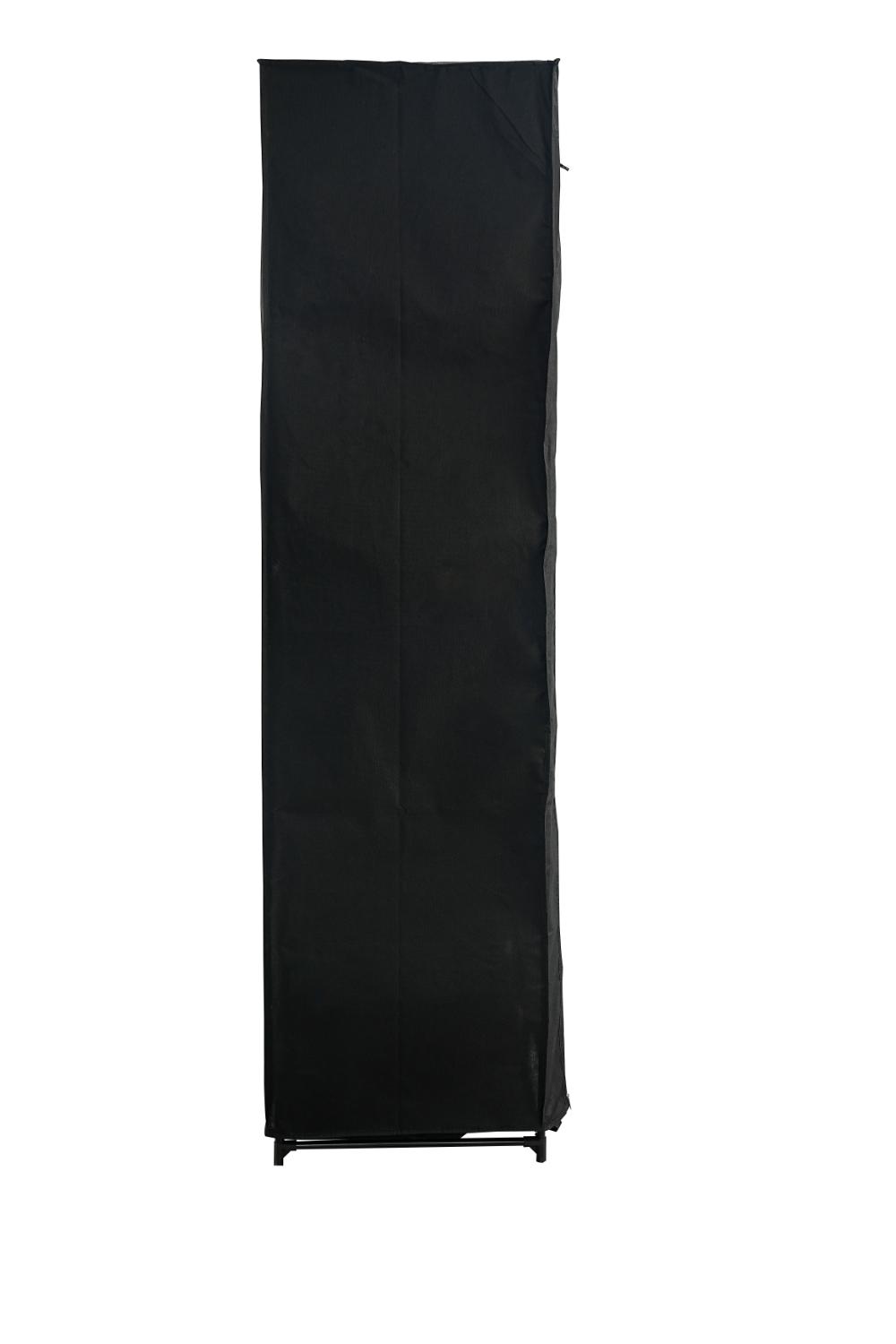 Closet Organizador Belo, Negro, En tela con variedad de entrepaños laterales
