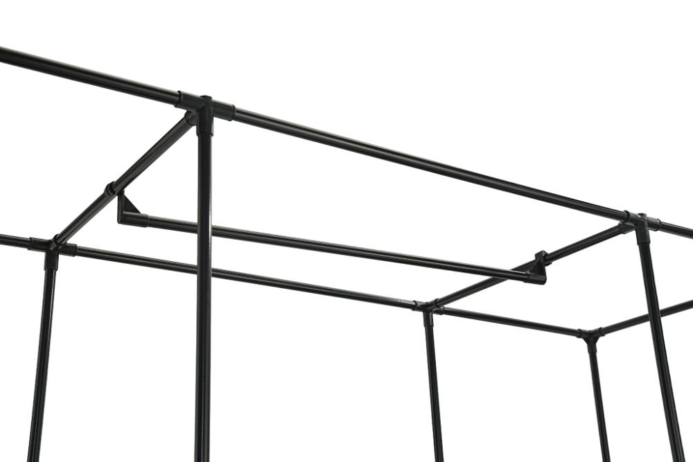 Closet Organizador Belo, Negro, En tela con variedad de entrepaños laterales