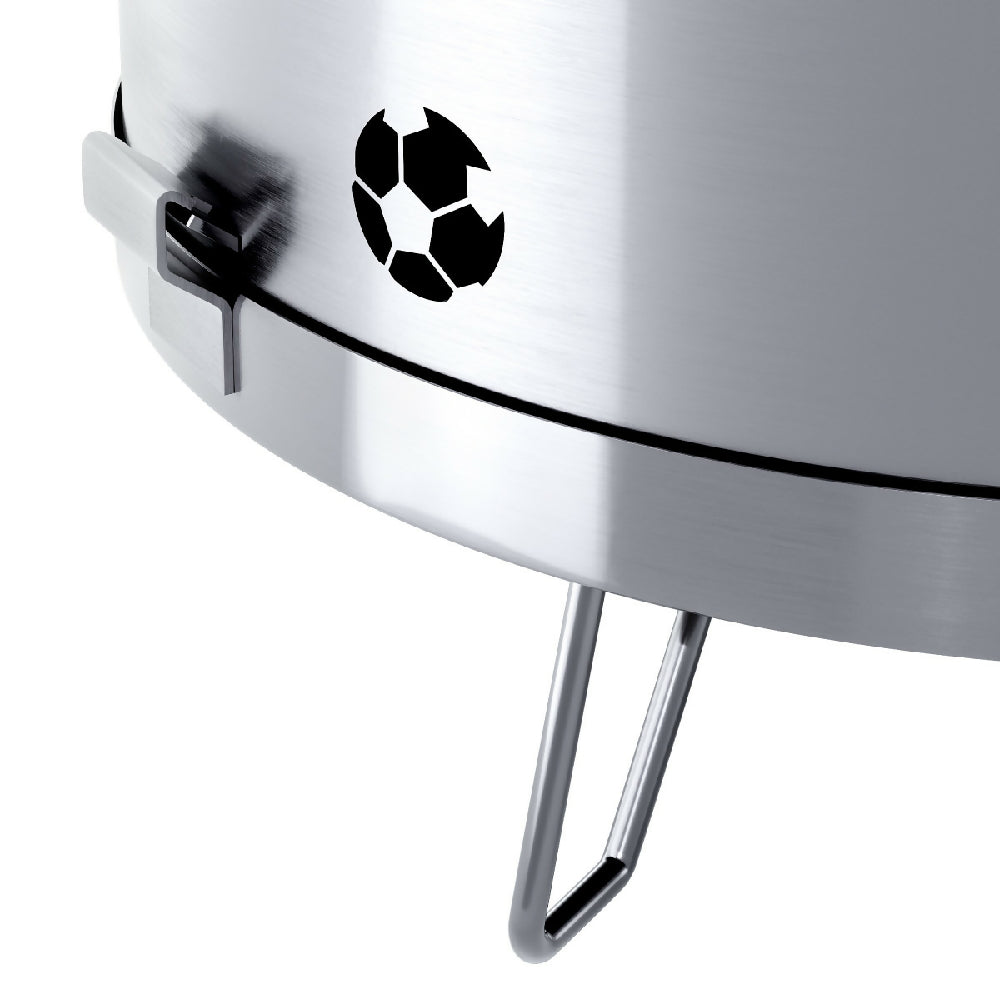 Ahumador y Barril Asador 25 Libras Locos Por El Futbol In Grill