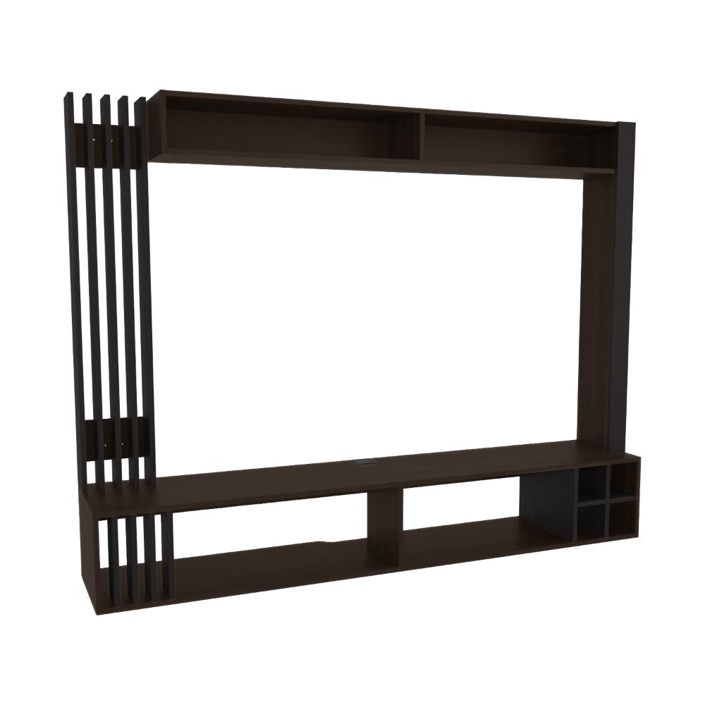 Panel de Tv Bremmen, Kronos Wengue y Kronos Nogal Europeo, tiene capacidad para tv hasta de 75" ZF
