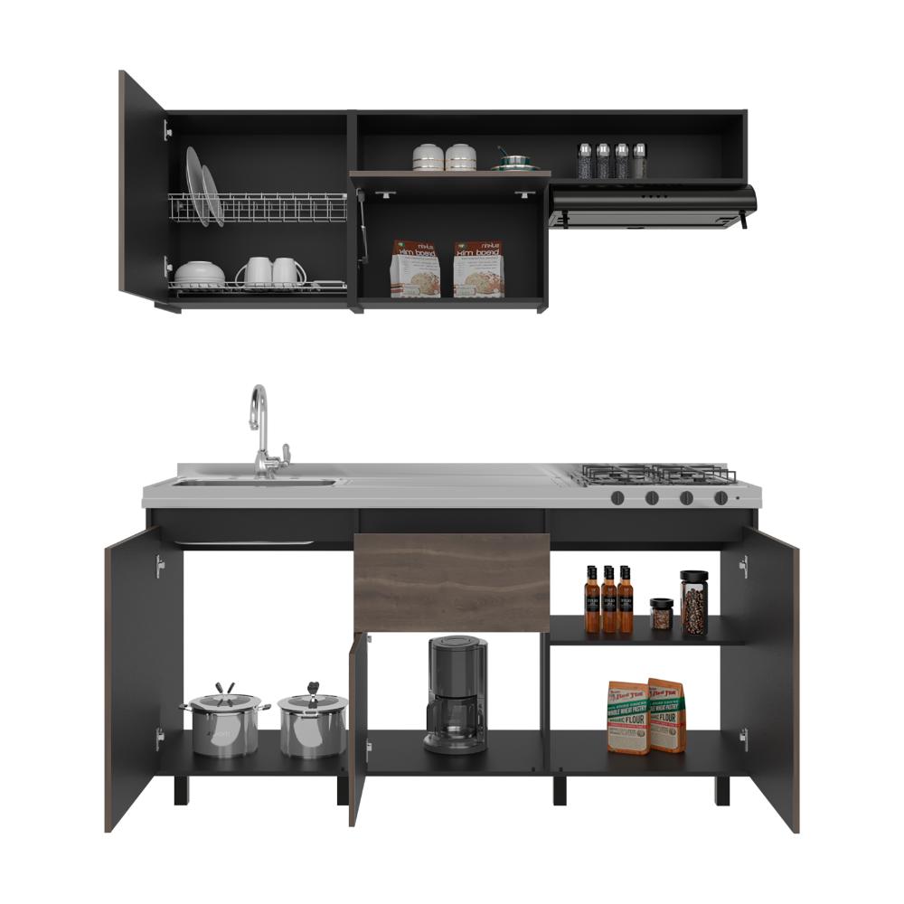 Cocina Integral Quebec, Wengue y Milan, Incluye Mesón North Izquierdo