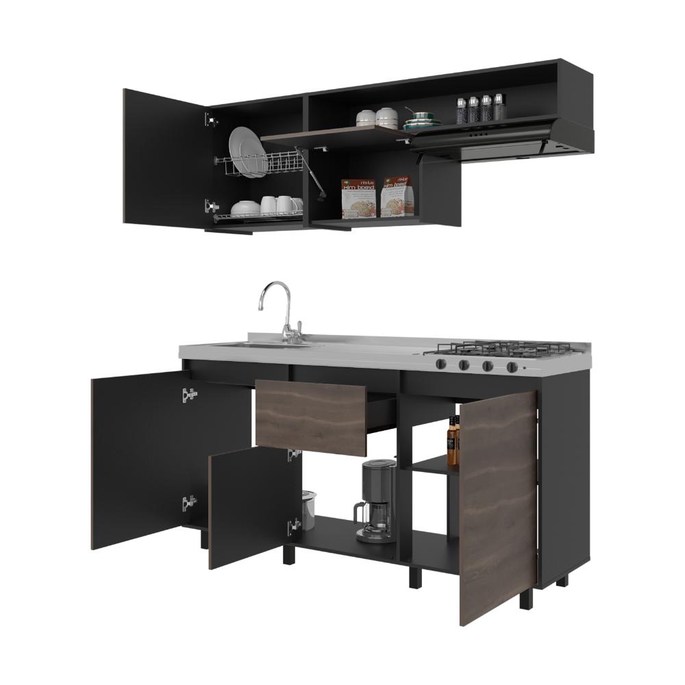 Cocina Integral Quebec, Wengue y Milan, Incluye Mesón North Izquierdo
