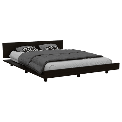 Combo Para Habitación Tenesis, Incluye Cama - Colchón - Dos Mesas de Noche y Repisa