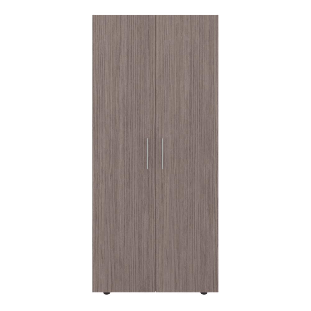 Closet Tera, Positano y Blanco Vainilla, Dos Puertas Abatibles y Dos Tubos Cromados