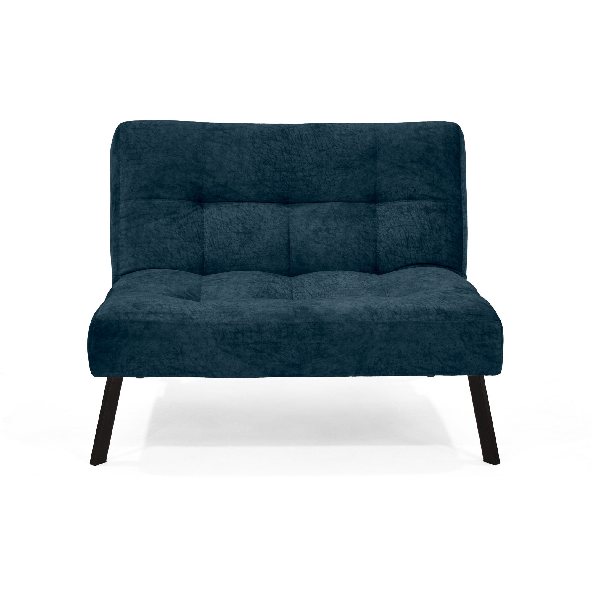 Sofa Reclinable Togo 2 Puestos Tela Azul