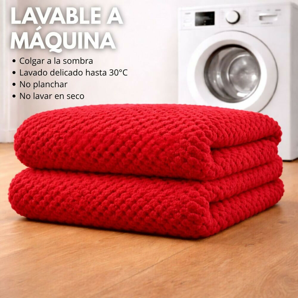 Cobija manta roja