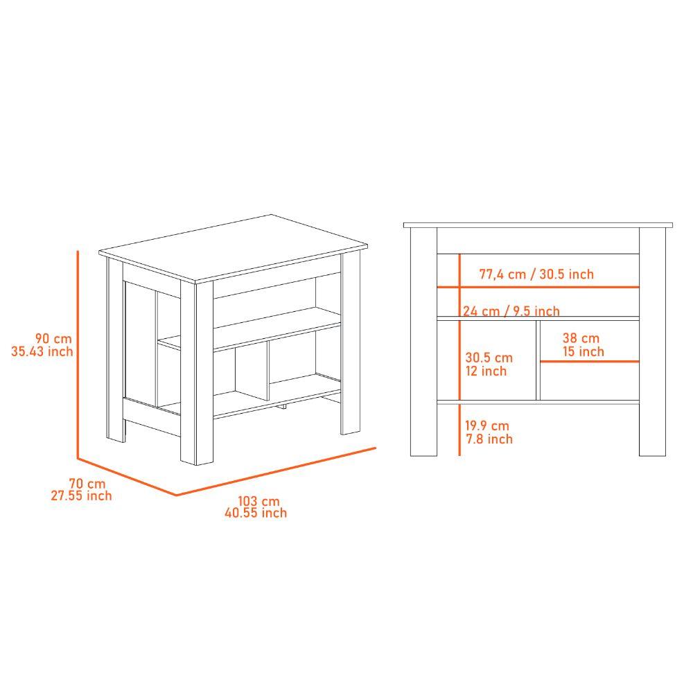 Combo de Cocina Urban, Incluye Barra de Cocina y Dos Butacos para Barra