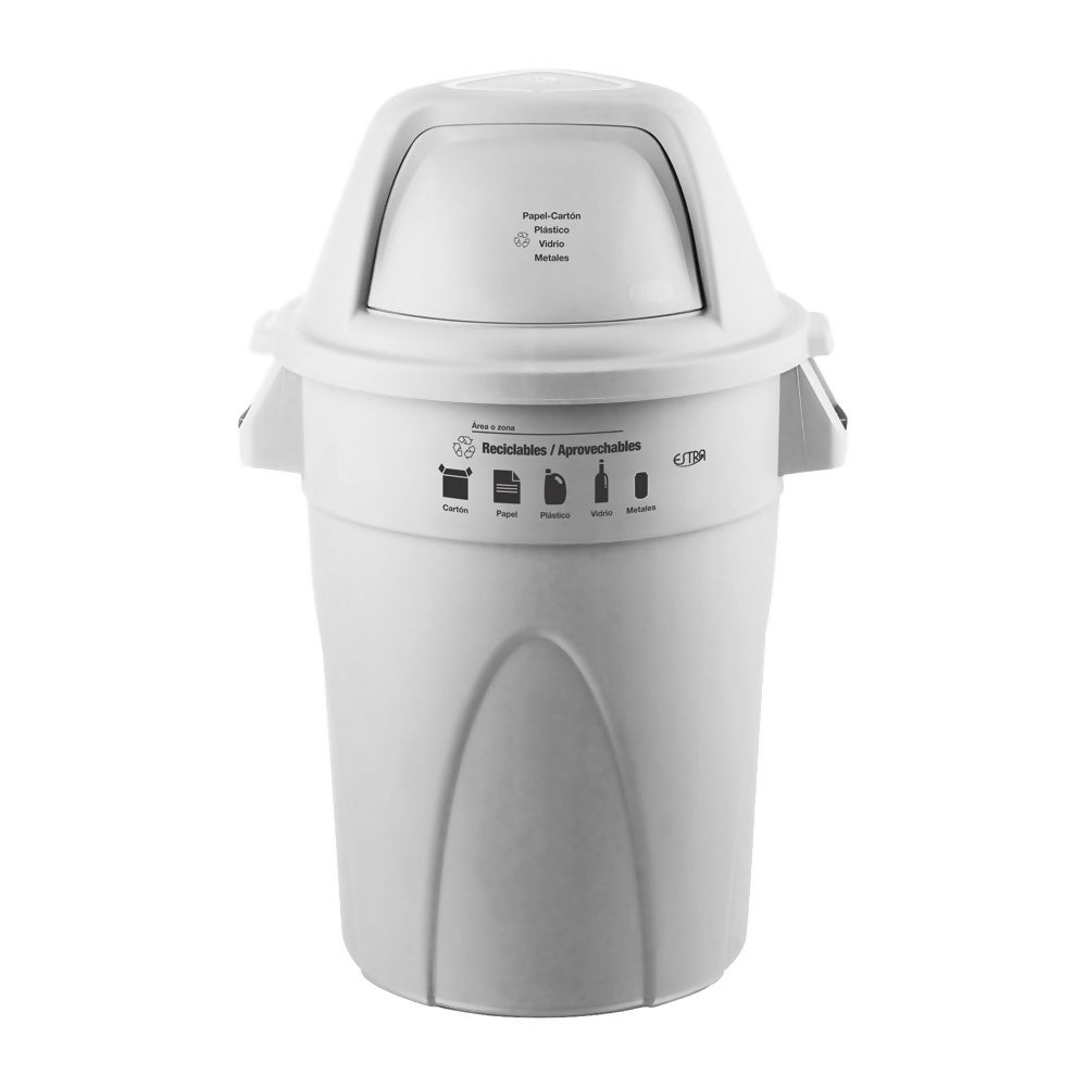 Contenedor Elite 121L Blanco-Reciclable Aprovechable