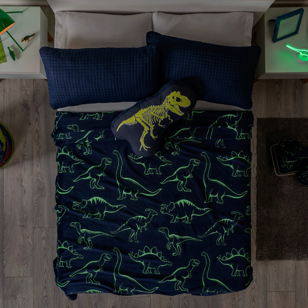 Cobija Ligera Dinosaurios, para Cama Sencilla y Doble, de 180 x 220 cm
