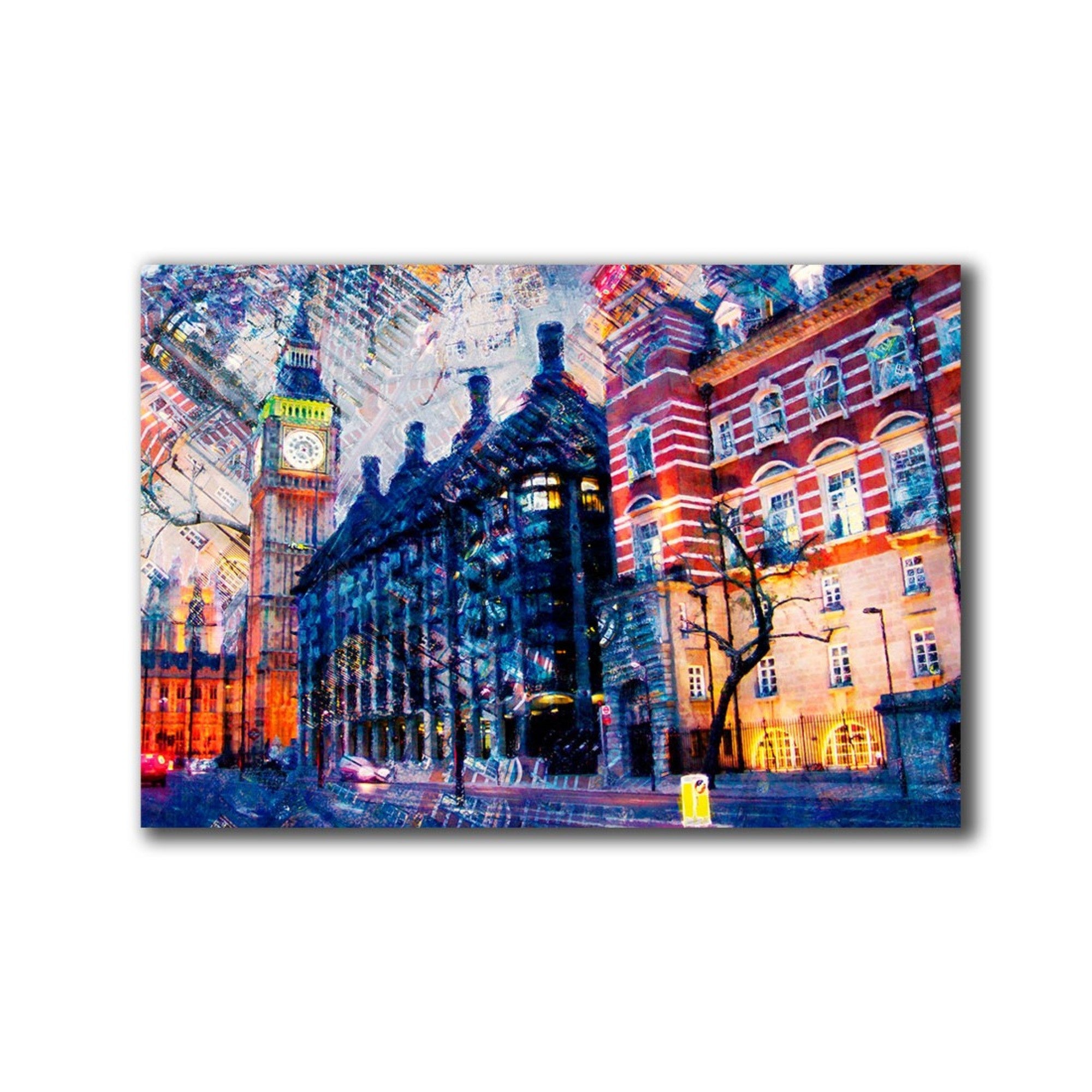 Cuadro Decorativo Calle Londres M 70x45 cm - Impresion en Tela