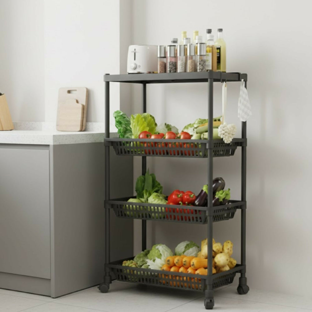 Carrito Organizador 3 Niveles Con Ruedas Multiusos YH6710-3B