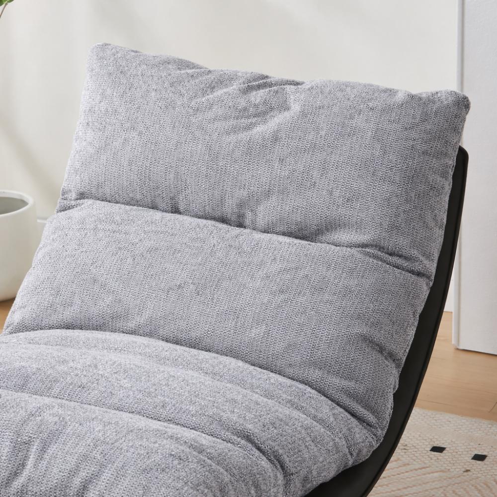 Poltrona Giratoria Marsella, Negro y Gris, Con Diseño Moderno