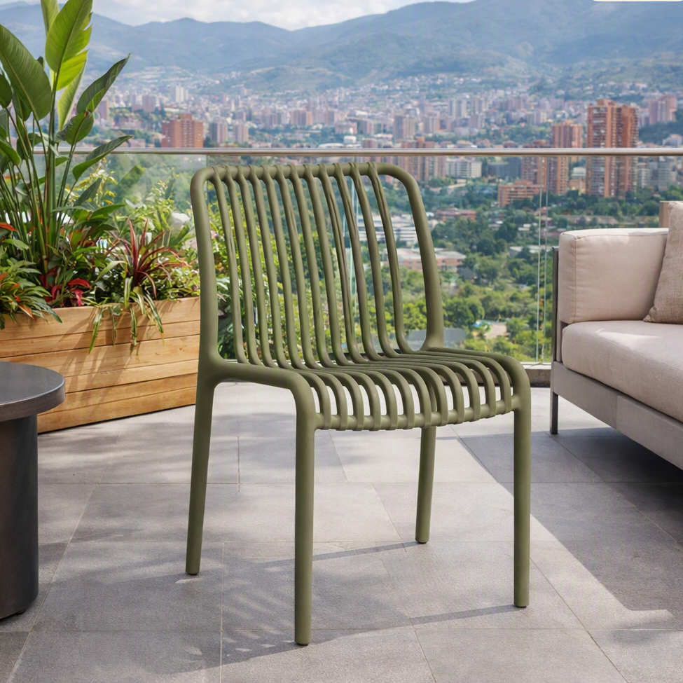 Silla Terra, Color Taupe, con Espaldar