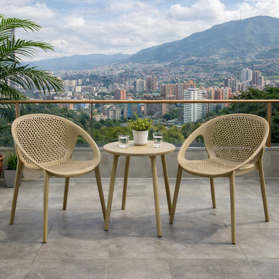 Silla Selva con Brazos, Color Khaki, con Espaldar