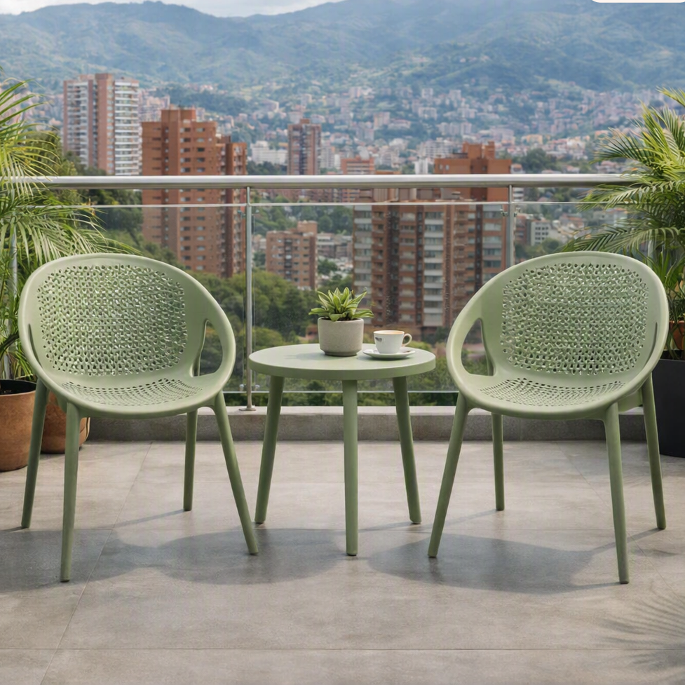 Silla Selva con Brazos, Color Verde, con Espaldar