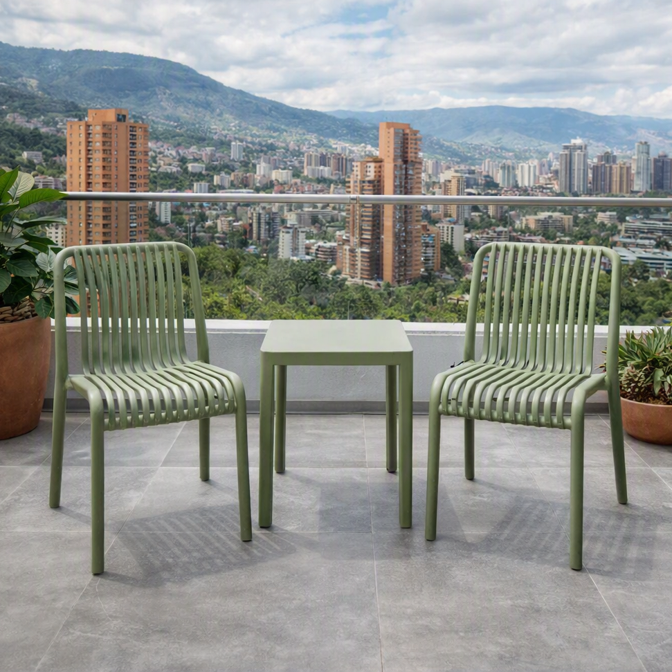 Silla Terra, Color Verde, con Espaldar