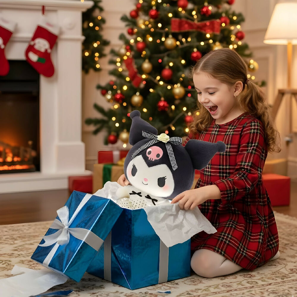 Peluche Y Manta Kuromi De 40Cm Suave Ideal Para Regalo