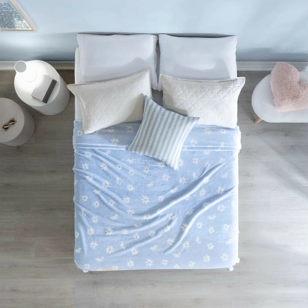 Cobija Ligera Margaritas, para Cama Sencilla y Doble, de 180 x 220 cm