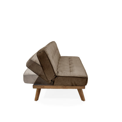 Sofa Cama Lucerna 3P Tela Taupe