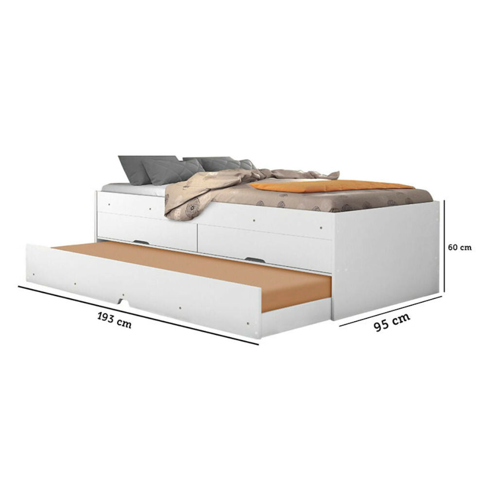 Cama Sencilla Mar - Blanco