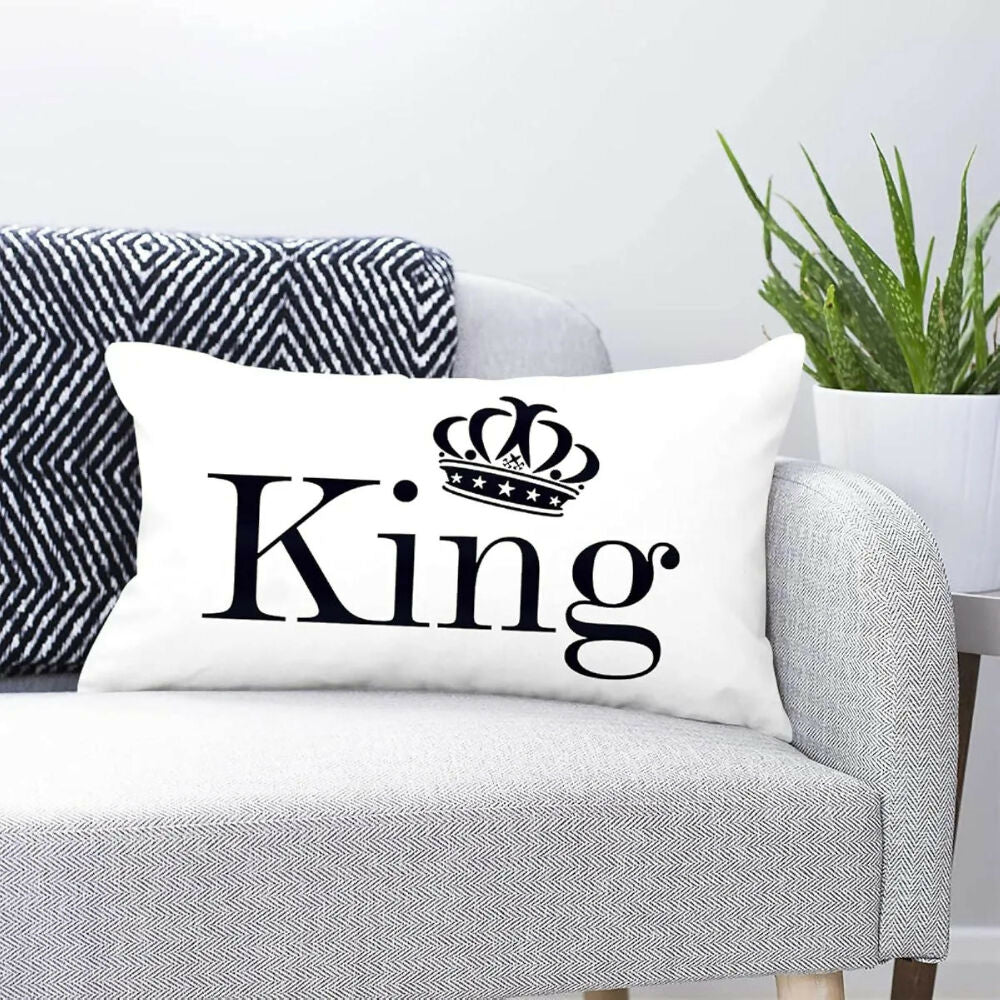 Set X 2 Funda Almohada Estampada Queen & King M Fibra