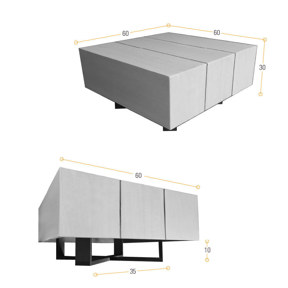 Mesa de Centro Veracruz 60x60x30 Miel