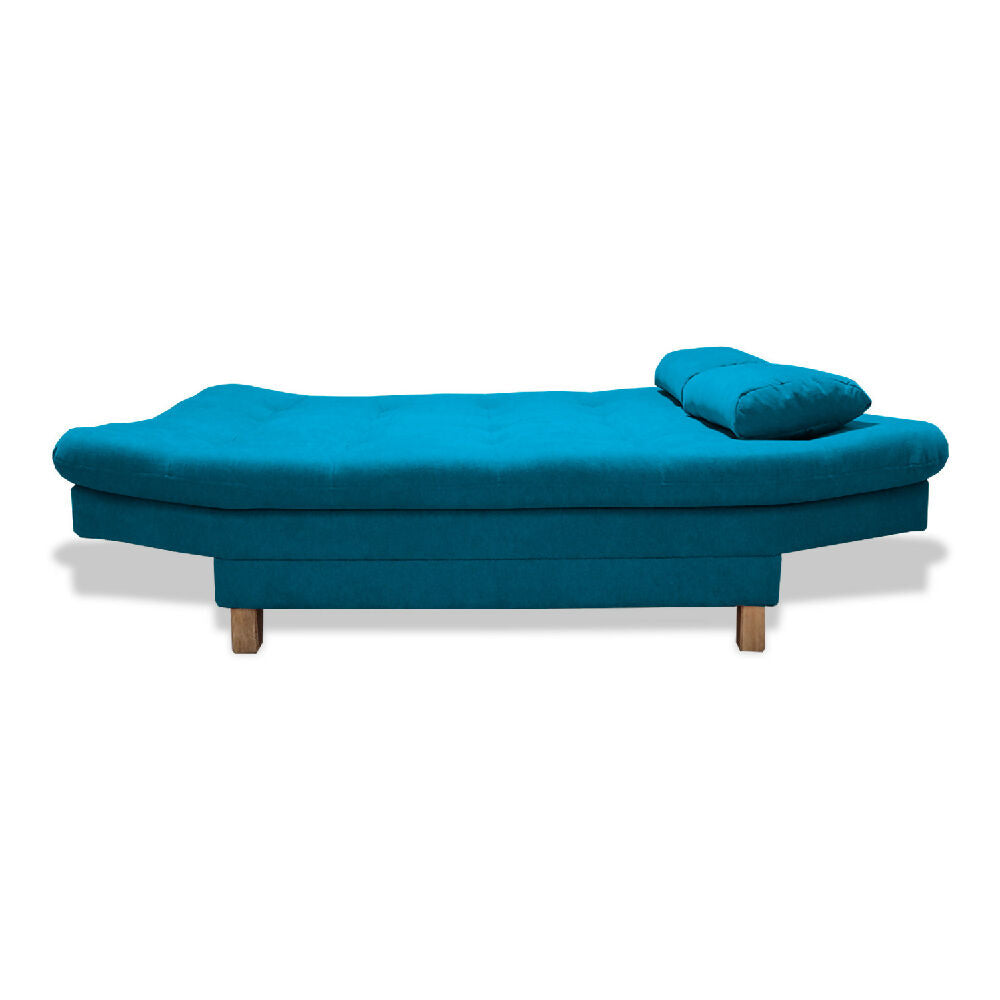 Sofacama Bakers 3 Posiciones Turquesa + 2 Cojines Decorativos