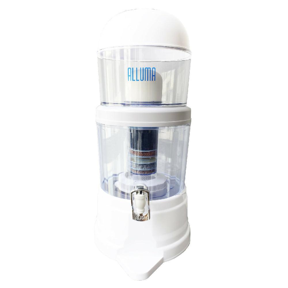 Filtro Purificador de Agua Alluma 14 Litros Minerales Blanco - 100h