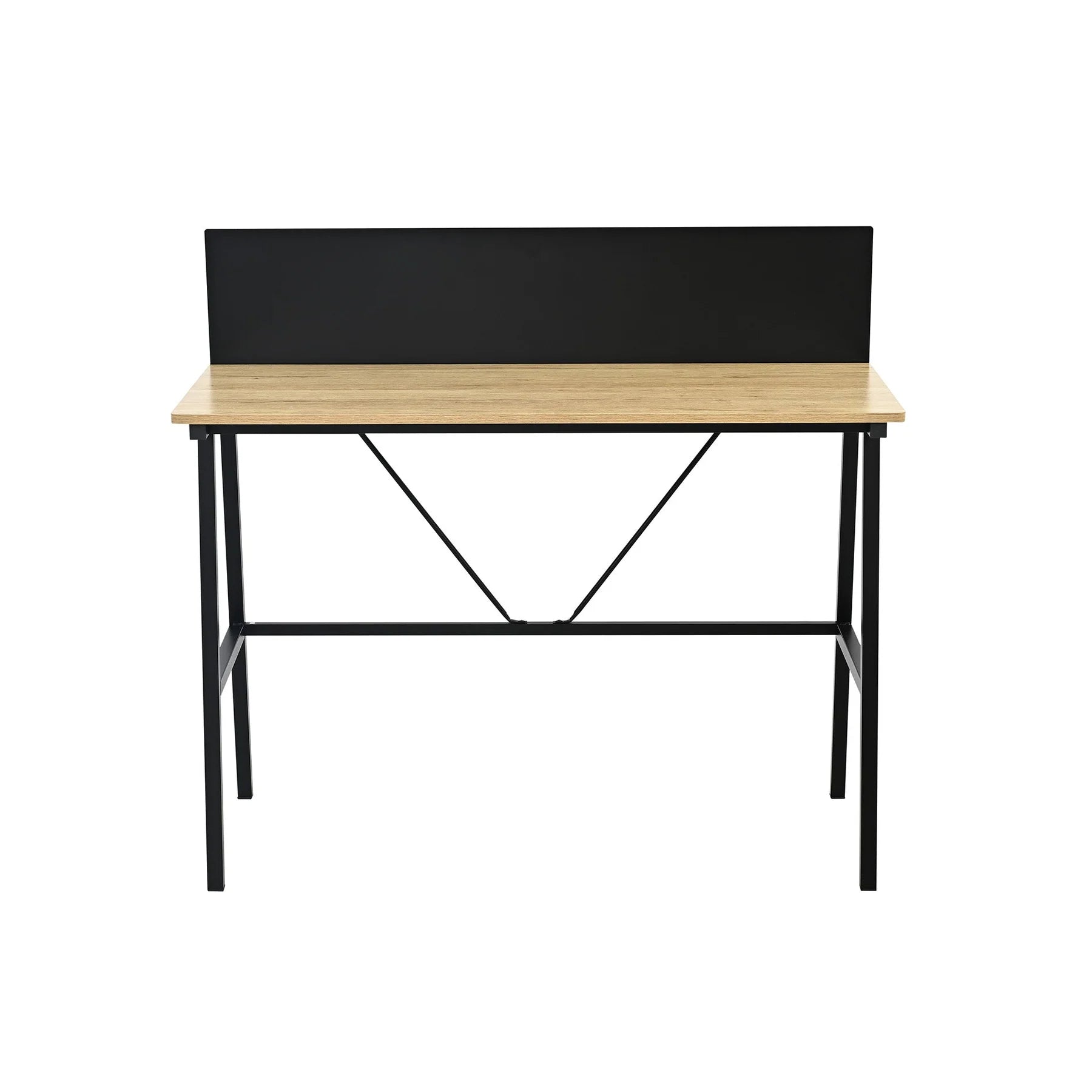 Escritorio Desk-25 con Board Metálico, Café y Negro