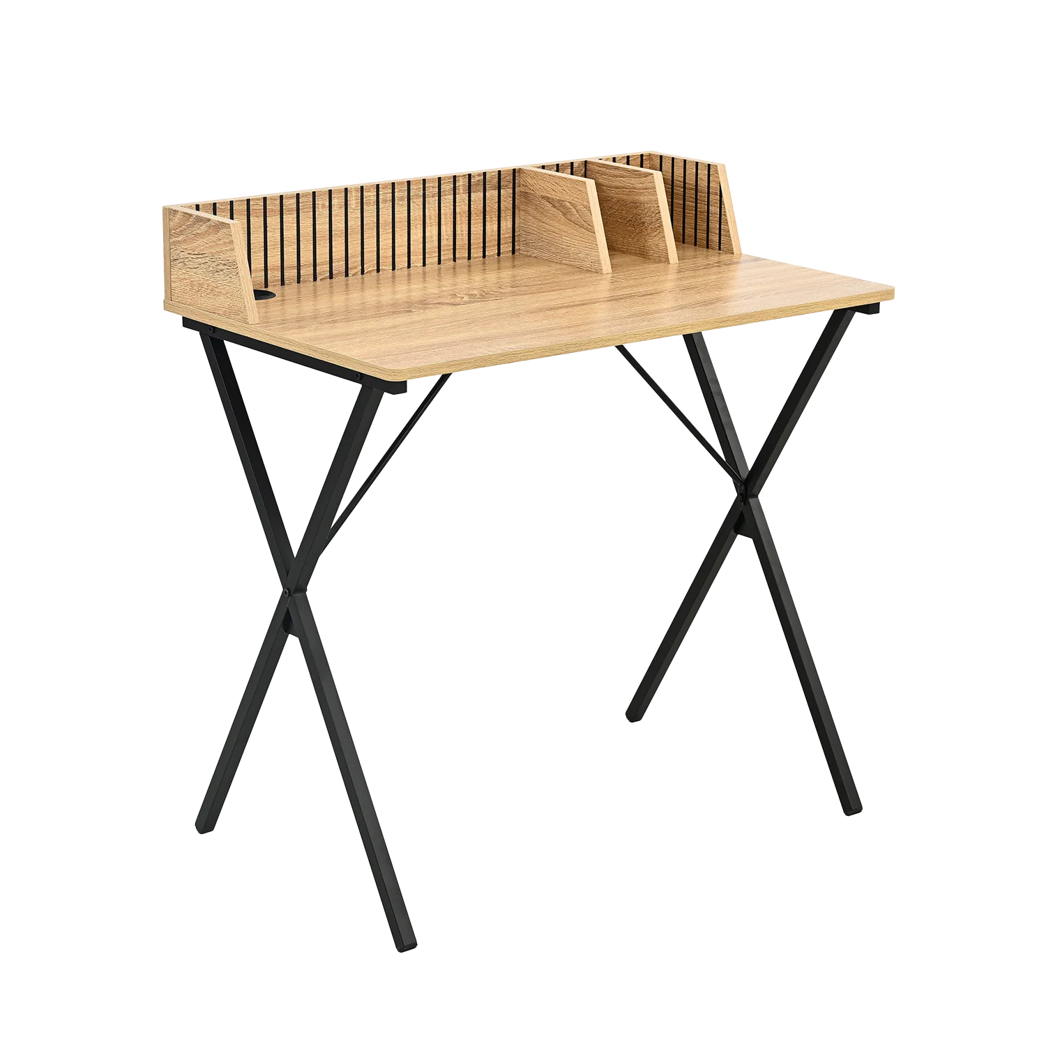 Escritorio Industrial Desk Var, Café