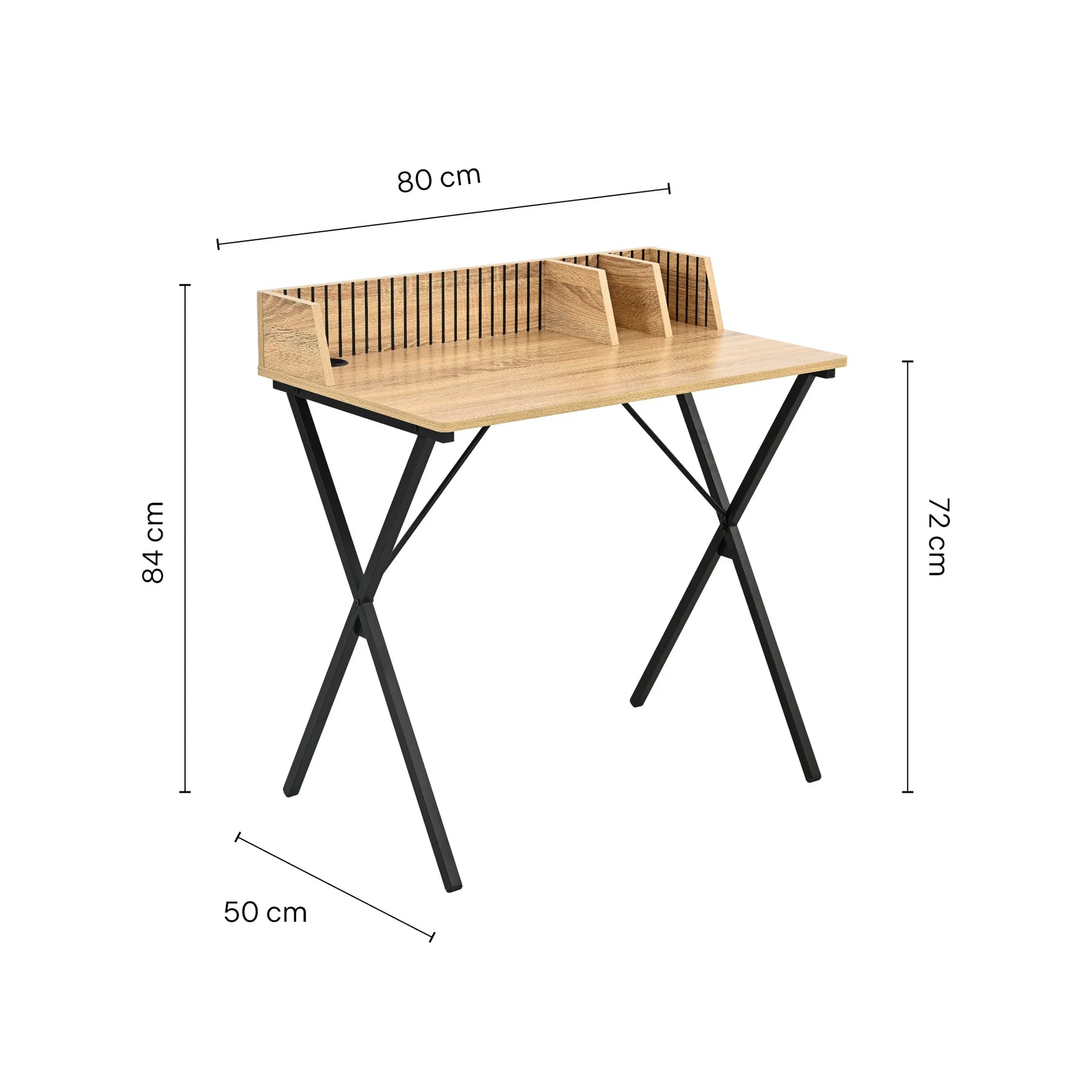 Escritorio Industrial Desk Var, Café