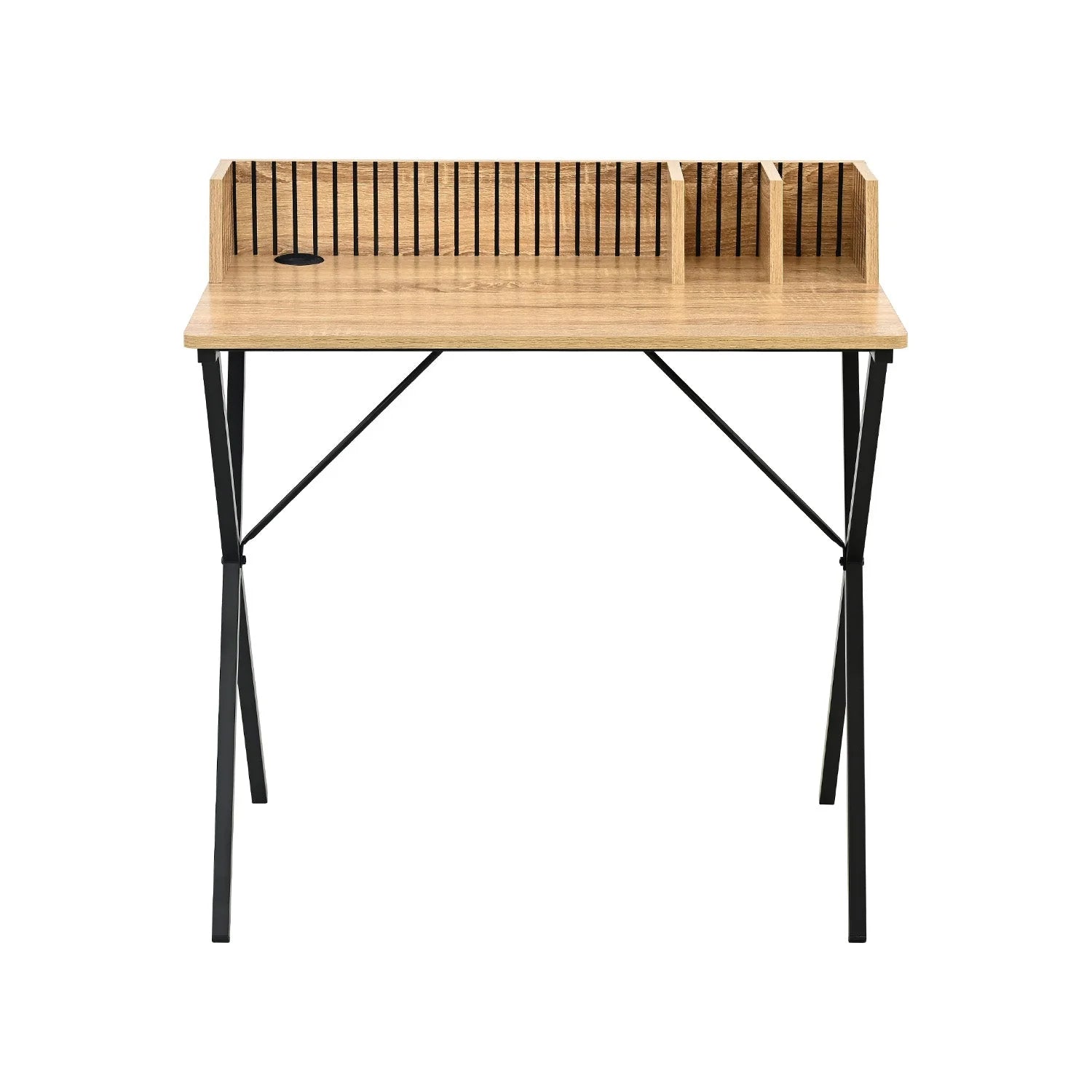 Escritorio Industrial Desk Var, Café