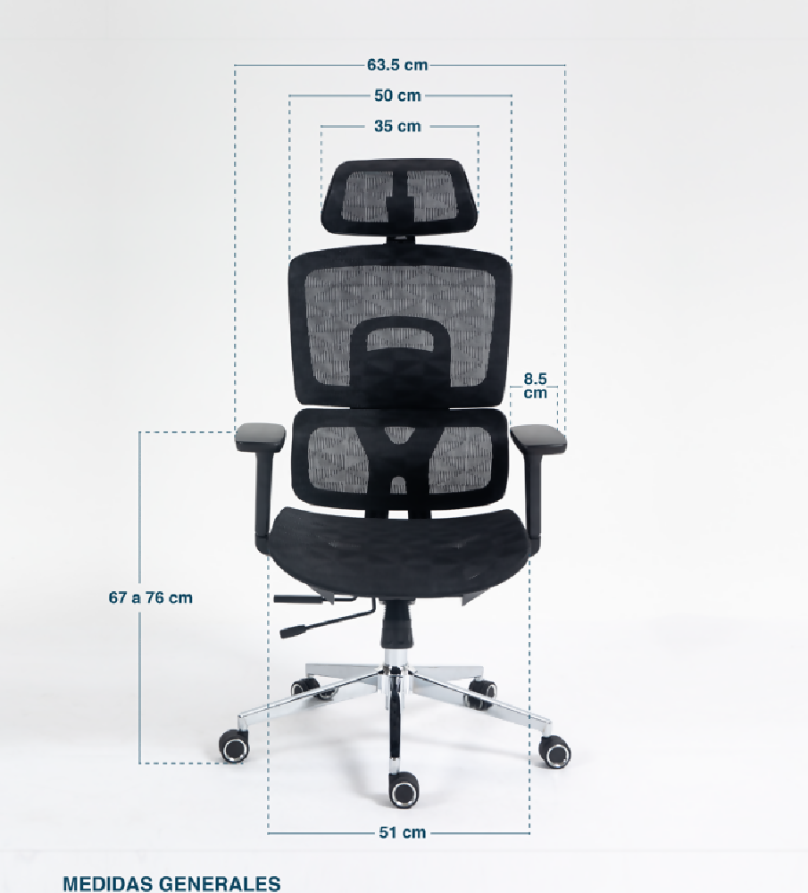 Silla de oficina Versus F-50 Ergo negro