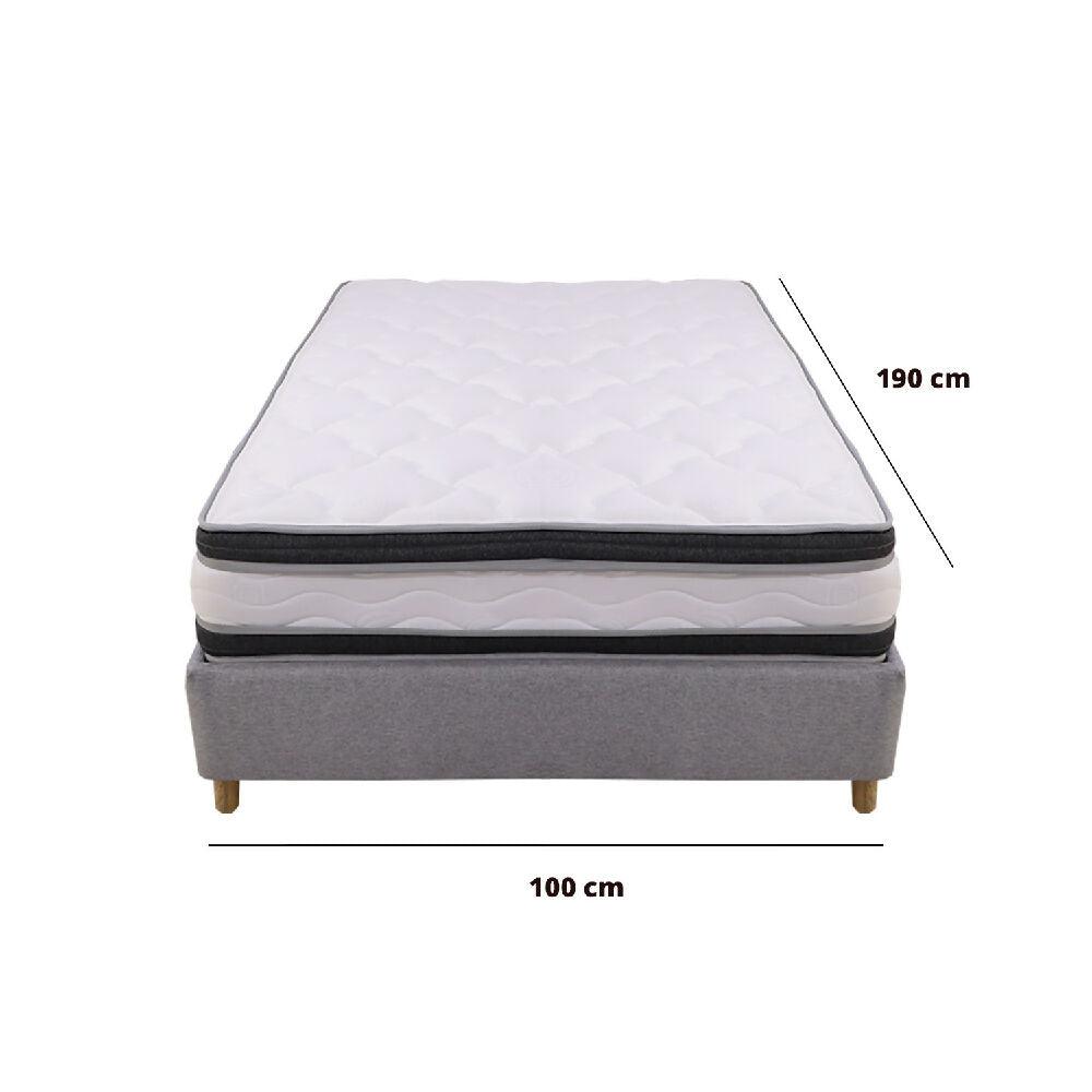 Combo Base Cama + Colchón Blaser 100 Sencillo
