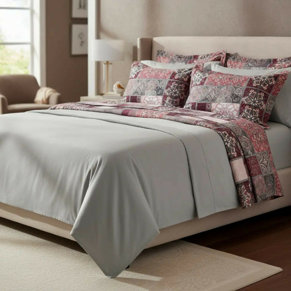 Juego de Sábanas Cama King 300 Hilos 100% Algodón Diseño Estambul