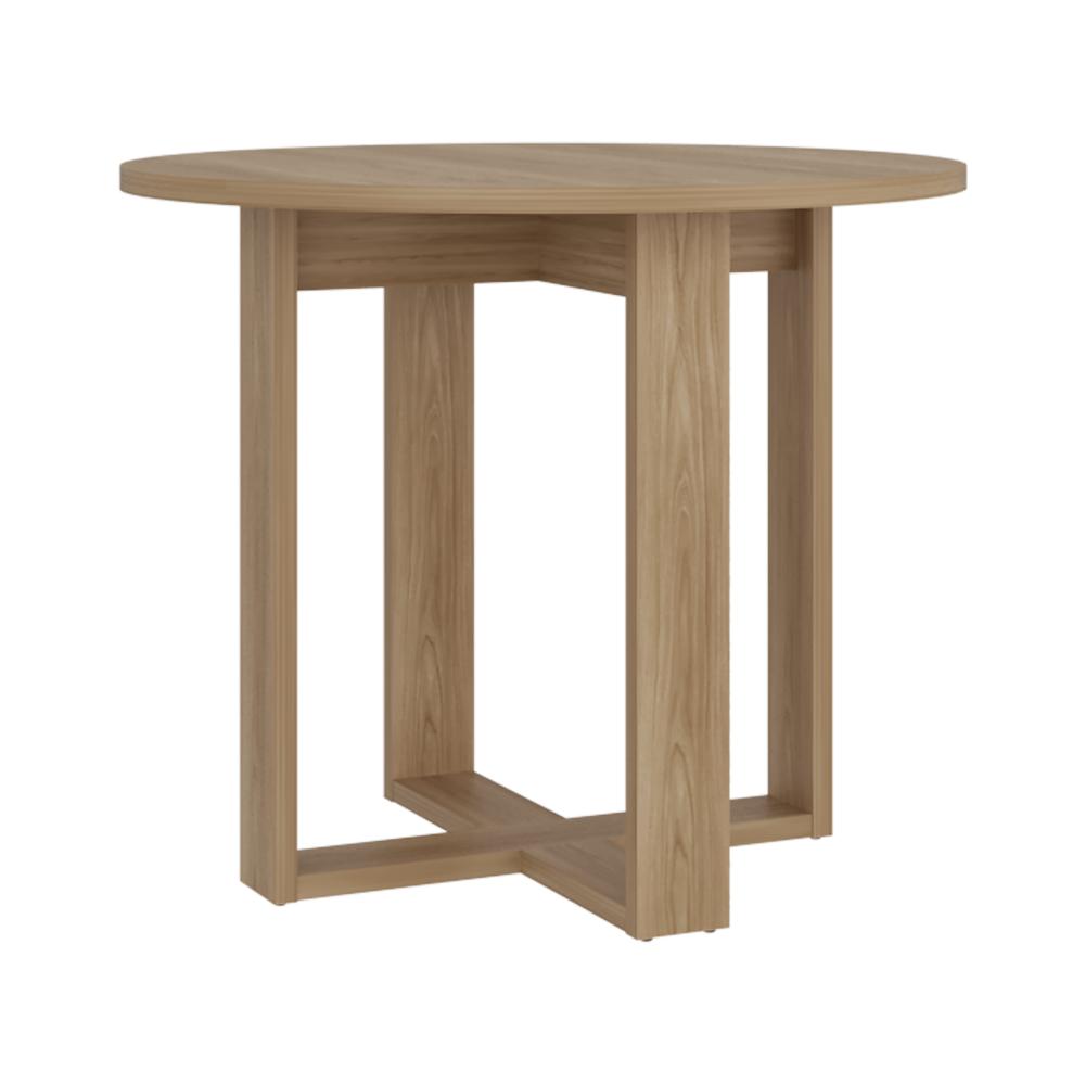 Mesa Para Comedor Lily, Fresno Europeo, estilo moderno y minimalista, No incluye Sillas ZF