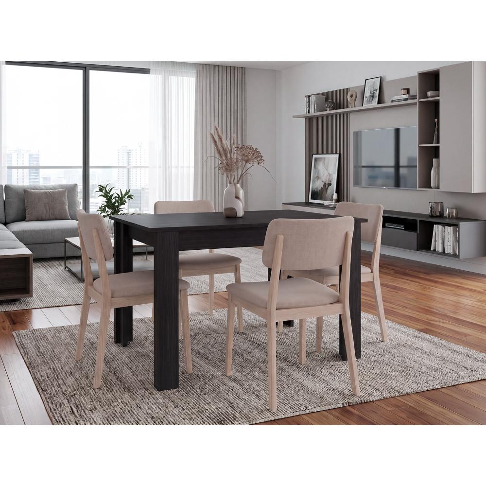 Mesa Para Comedor Estrella, Wengue, Para 4 Puestos, No Incluye Sillas ZF